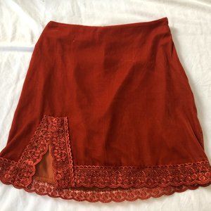 Velvet skirt